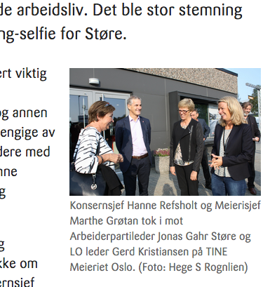 Faksimile fra TINES pressemelding