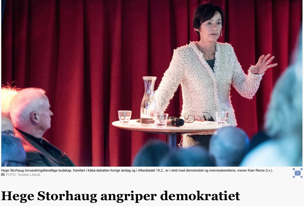 Stavanger Aftenblad og dialogprest Kian Reme i skjønn forening.