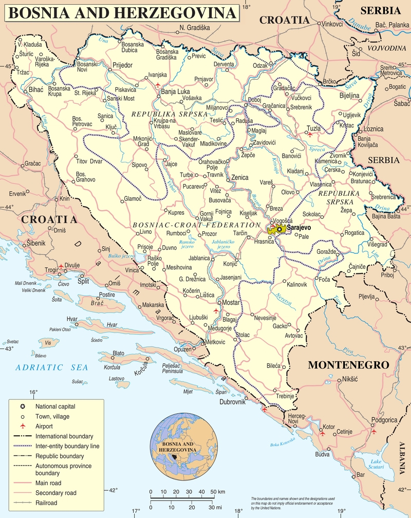 Bosnia-Herzegovina. Bilde: Wikipedia