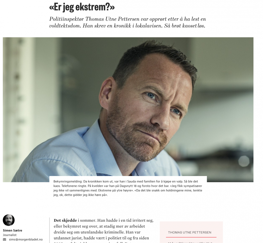 Morgenbladet vet hvem de ekstreme er