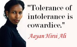 Hvis det er Hirsi Ali som er farlig, hvorfor er det hun og hennes støtter som må politibeskyttes?