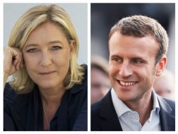 Le Pen og Macron videre til neste runde