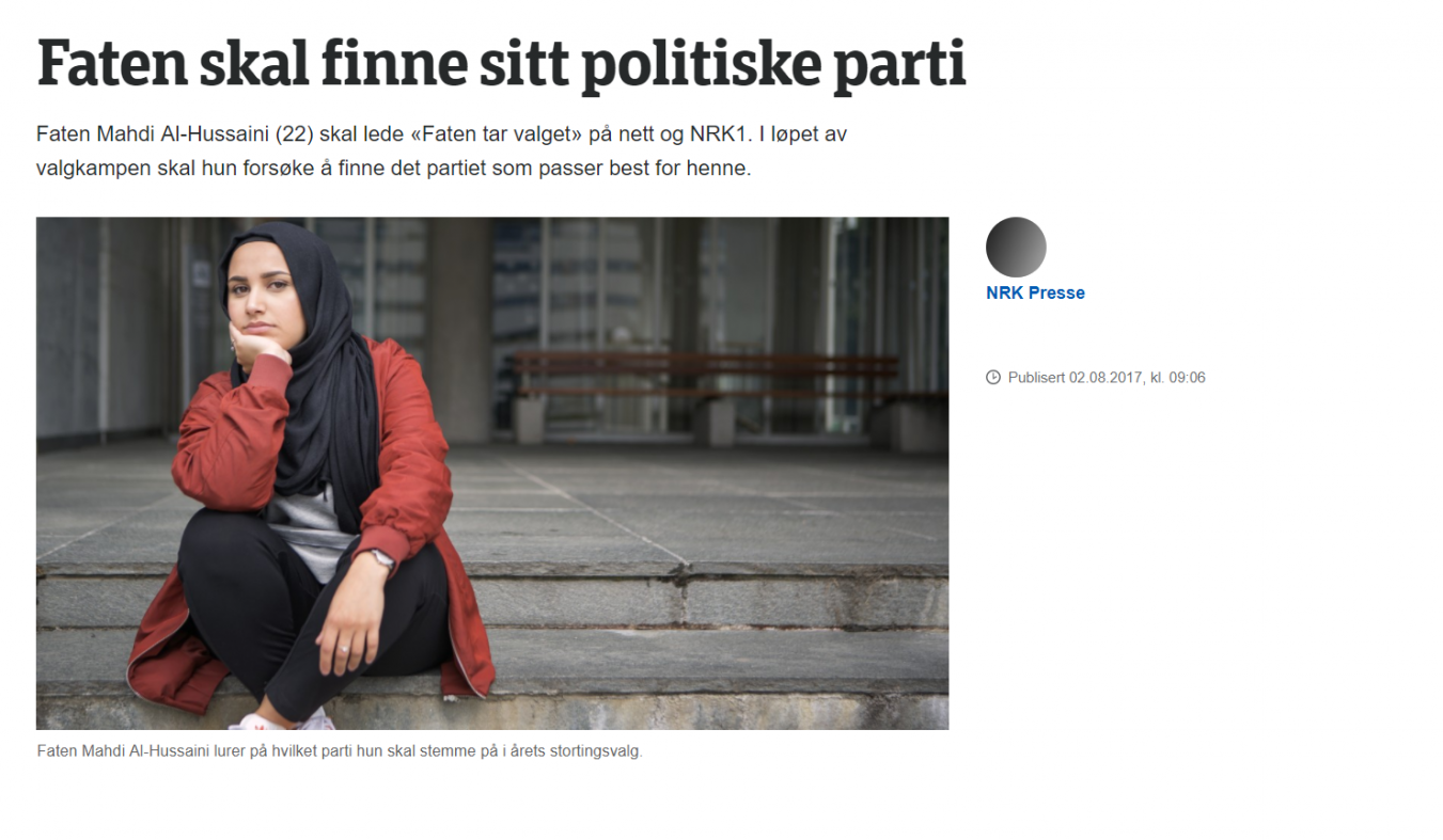 «Faten tar valget»-klagere blir undersøkt av NTNU