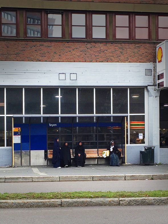 Jage utlendinger med kamera