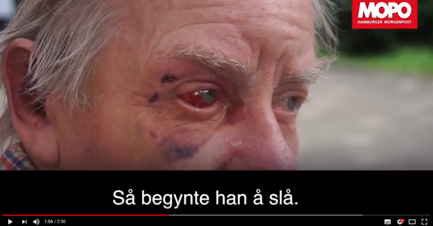 Slått helseløs. Hvor ble det av den påståtte respekten for eldre?