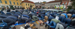 Bønne-demonstrasjon i Uddevalla for større moské