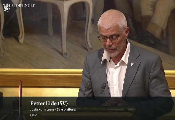 Flau opptreden av Petter Eide (SV) på Stortinget