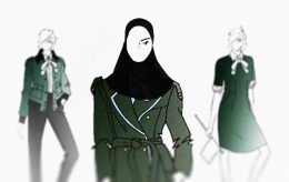 Vy med hijab til den nye uniformen. Er det snart nok islamisering?