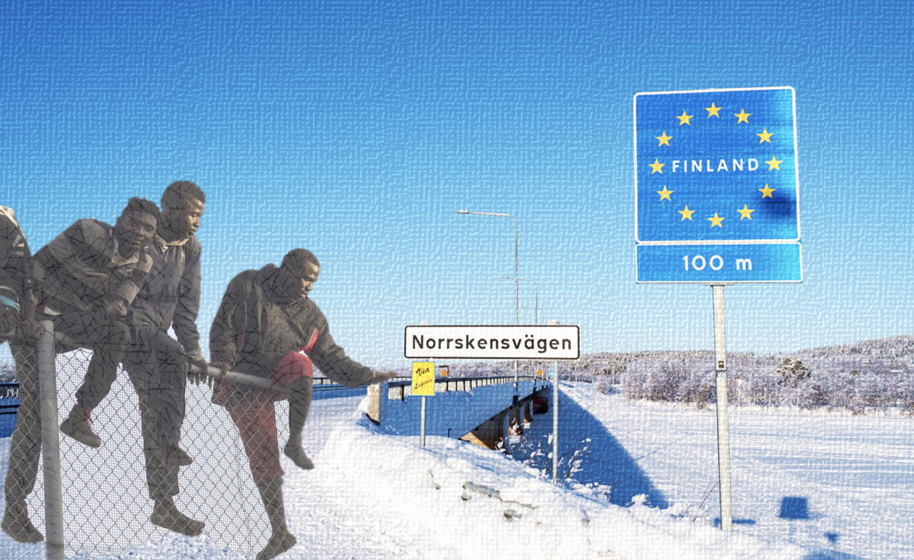 Migrantene gir opp på Polens grense, reiser mot Finland i stedet