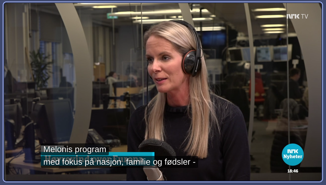 I NRK er veien kort fra familie og fedreland til ekstremisme