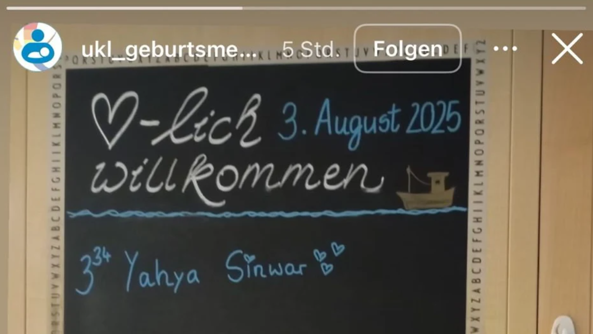 – Hjertelig velkommen, Yahya Sinwar