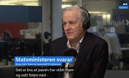 Støre, paven og djevelen i detaljene