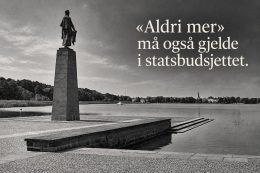 «Aldri mer» må også gjelde i statsbudsjettet